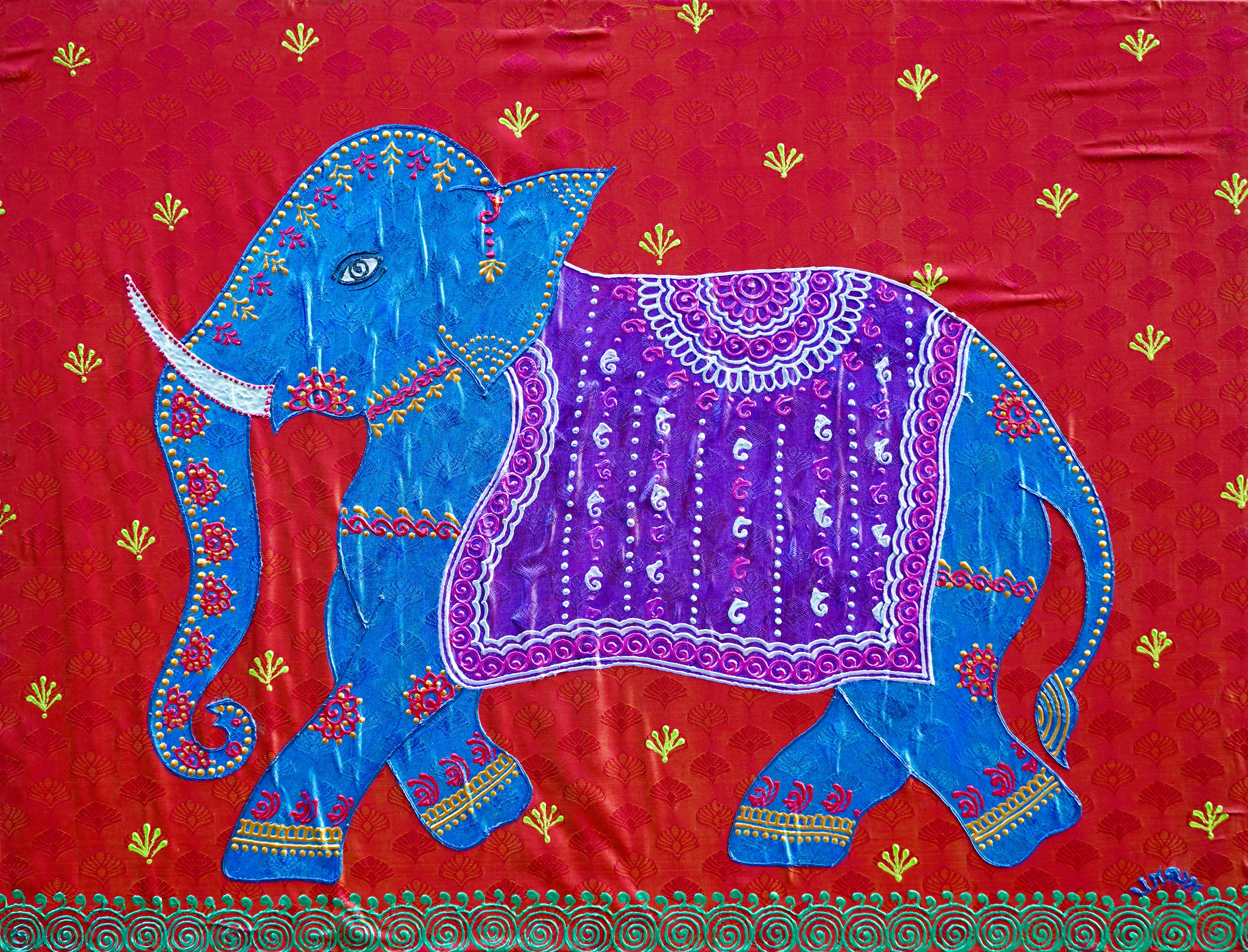 India Silk Canvas for Painting